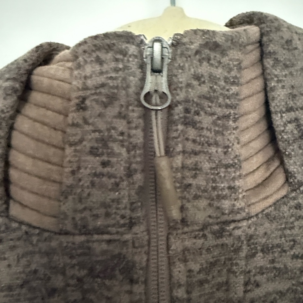 The North Face Brown Fleece Hooded Full Zip Jacket Women’s Small - Picture 14 of 15